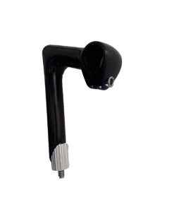 Potence Vélo Course Aluminium 80 Mm Noire Brillant